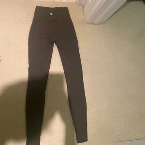 Lulu lemon army green leggings size 2